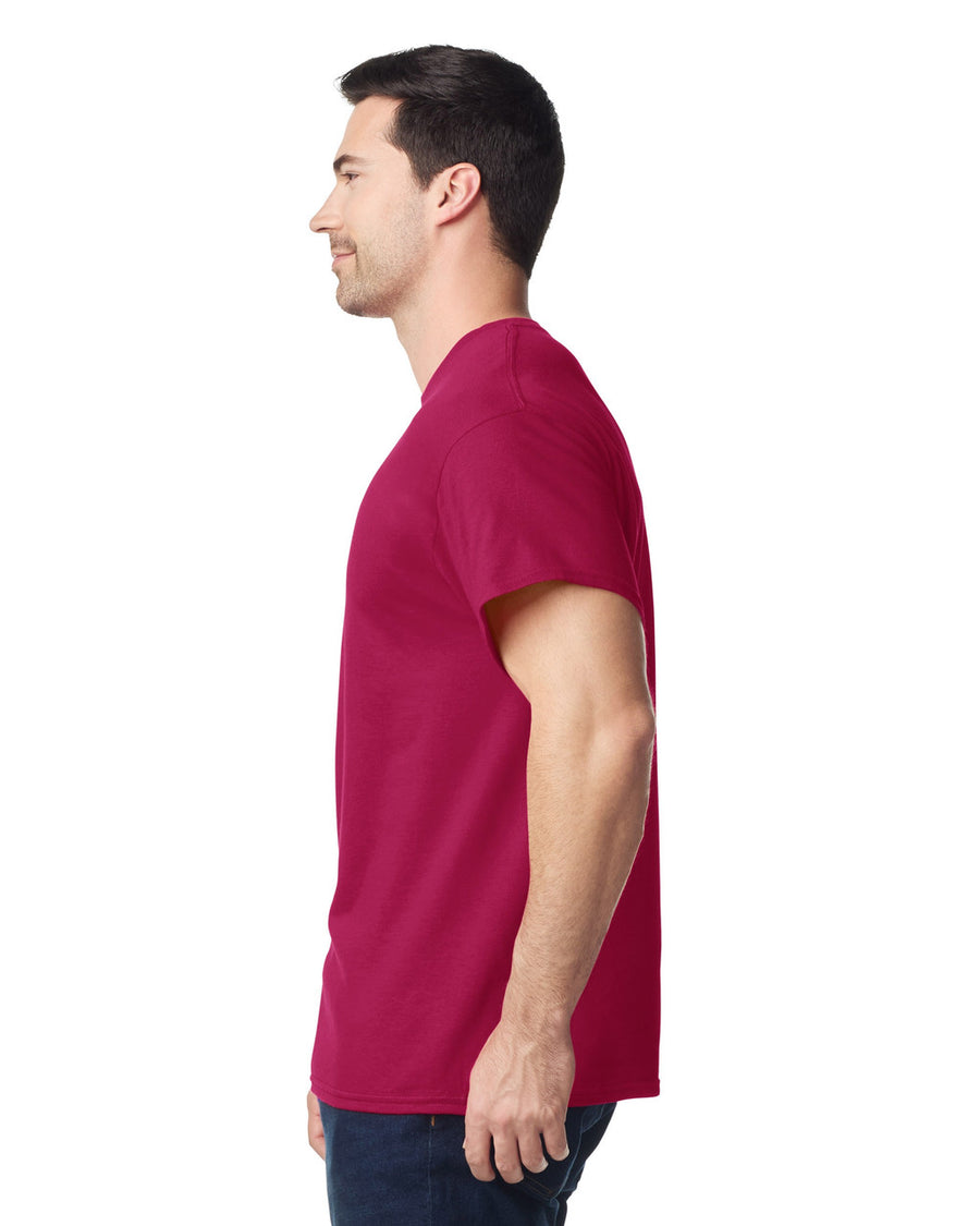 Gildan G500 Heavy Cotton T-Shirt - Cardinal - model side