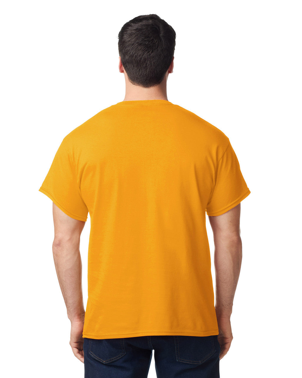 Gildan G500 Heavy Cotton T-Shirt - Gold - model back