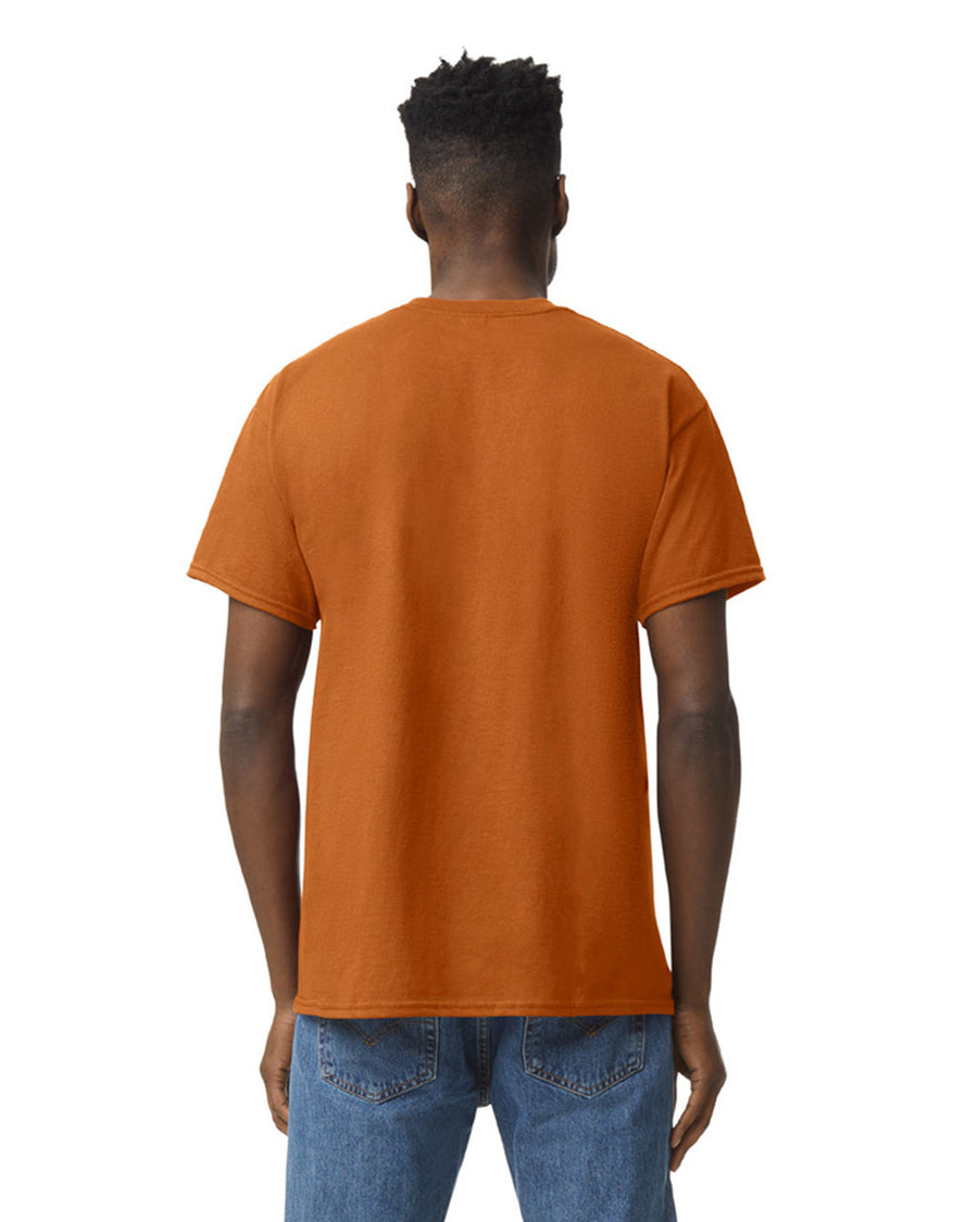 Gildan G500 Heavy Cotton T-Shirt - Texas Orange - model back
