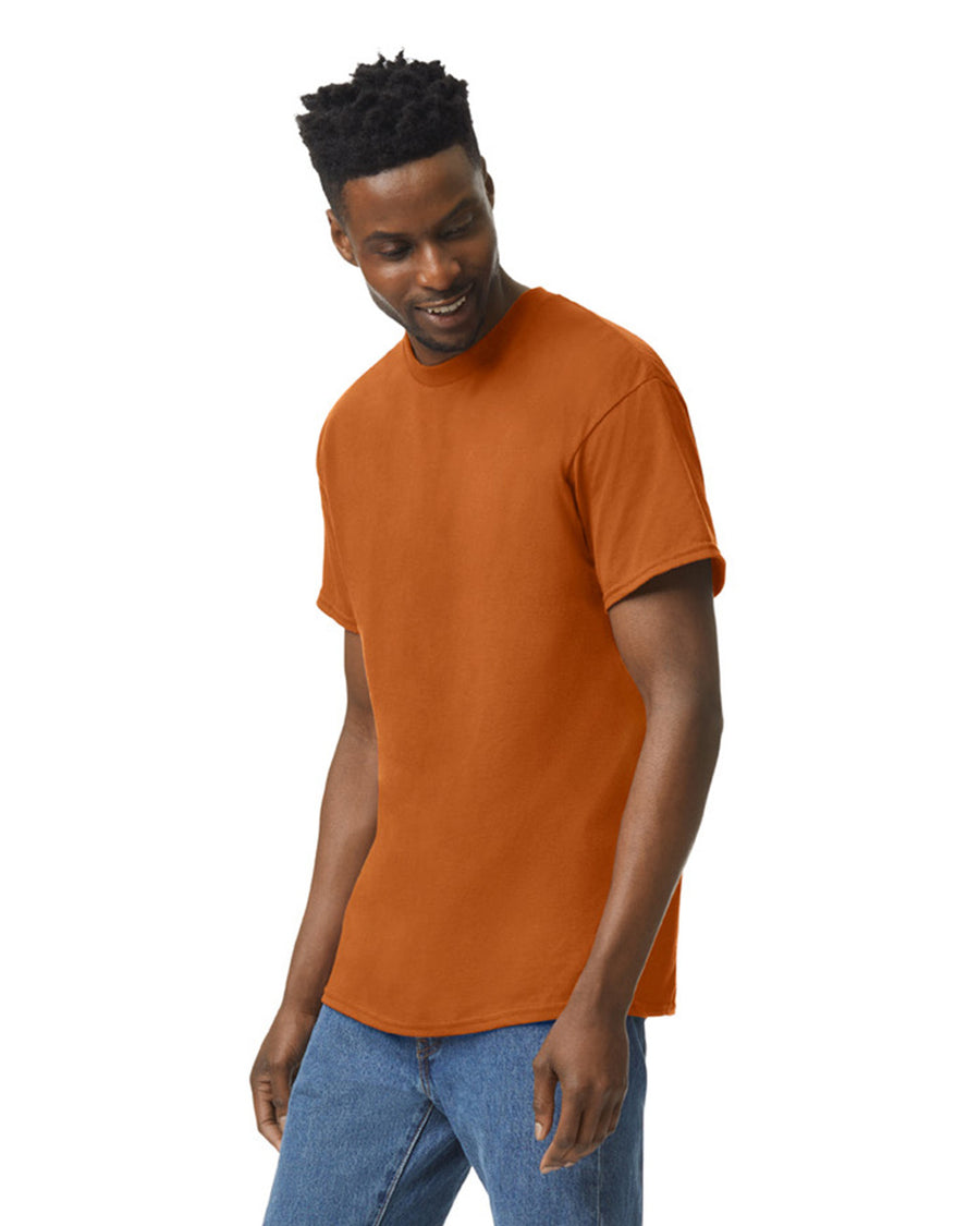 Gildan G500 Heavy Cotton T-Shirt - Texas Orange - model side