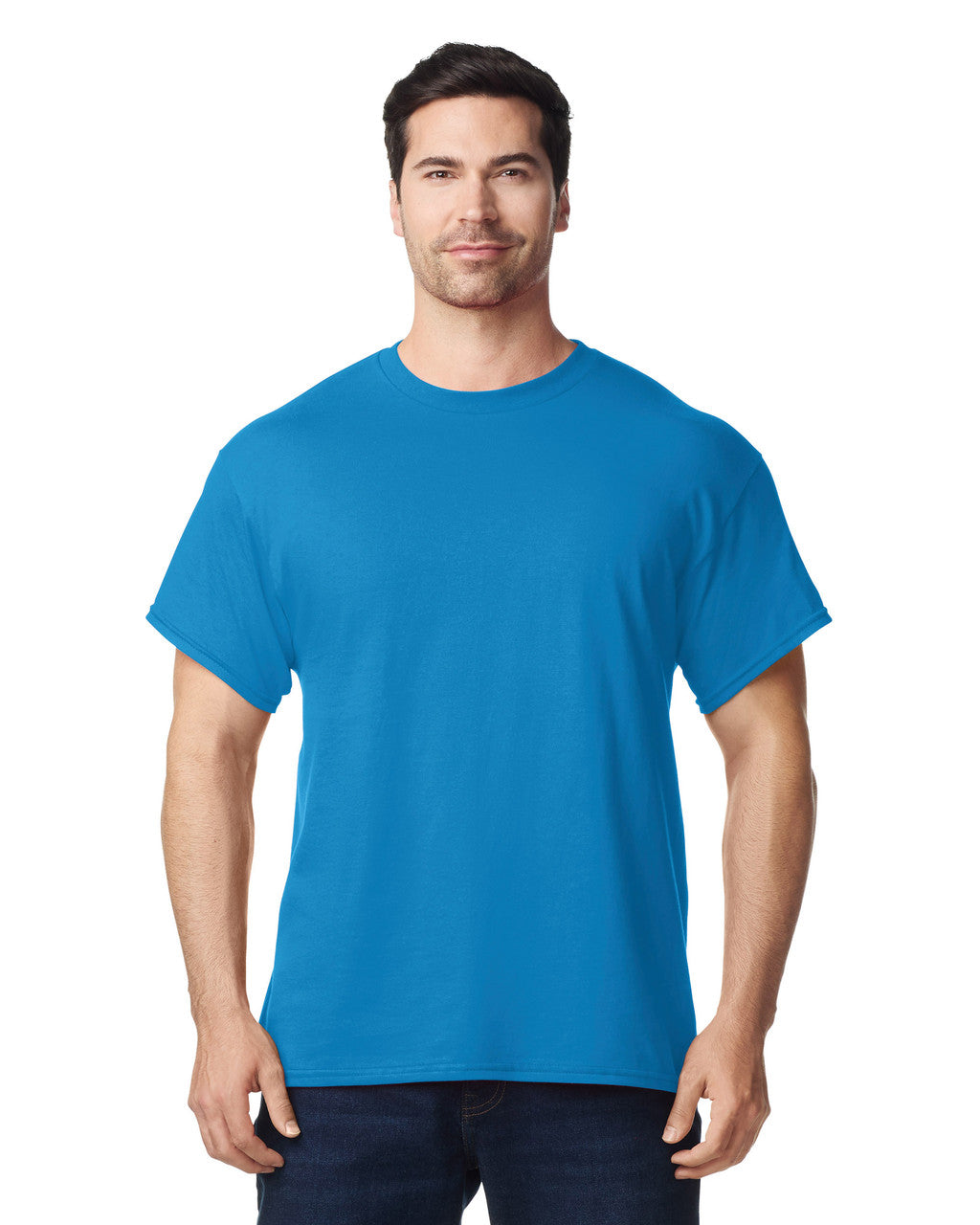 Gildan G500 Heavy Cotton T-Shirt - Sapphire - model front