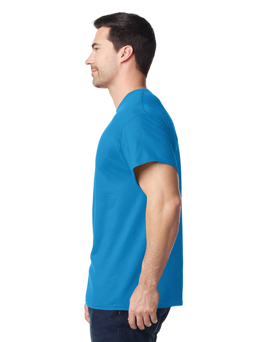 Gildan G500 Heavy Cotton T-Shirt - Sapphire - model side