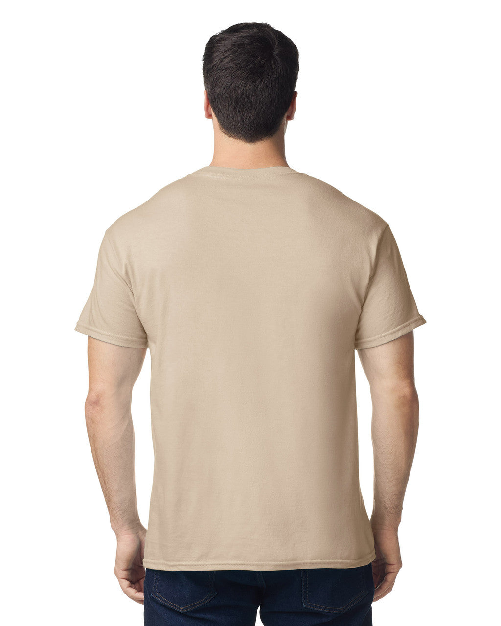 Gildan G500 Heavy Cotton T-Shirt - Sand - model back