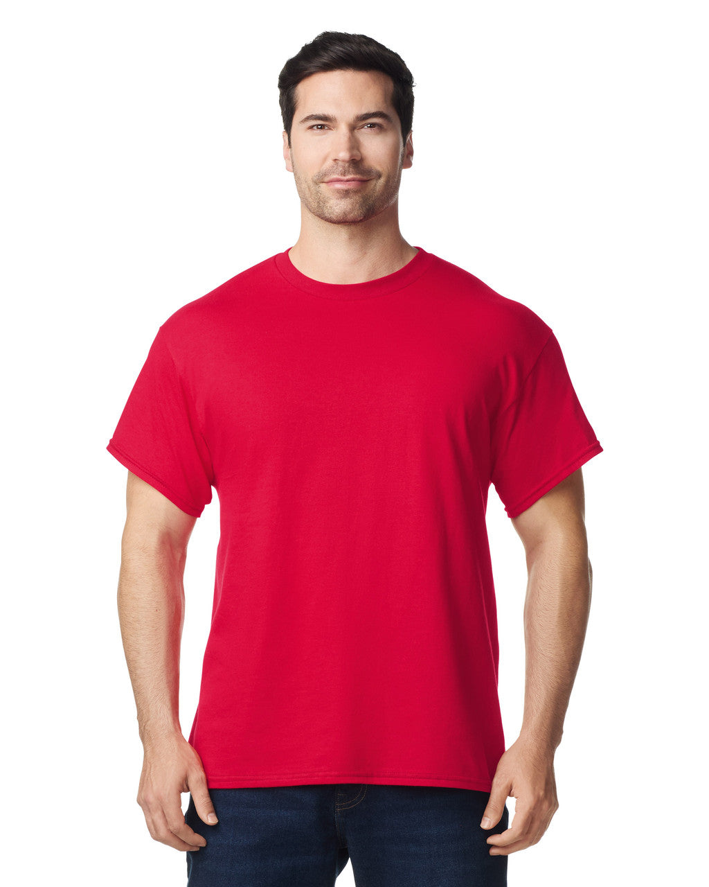 Gildan G500 Heavy Cotton T-Shirt - Red - model front