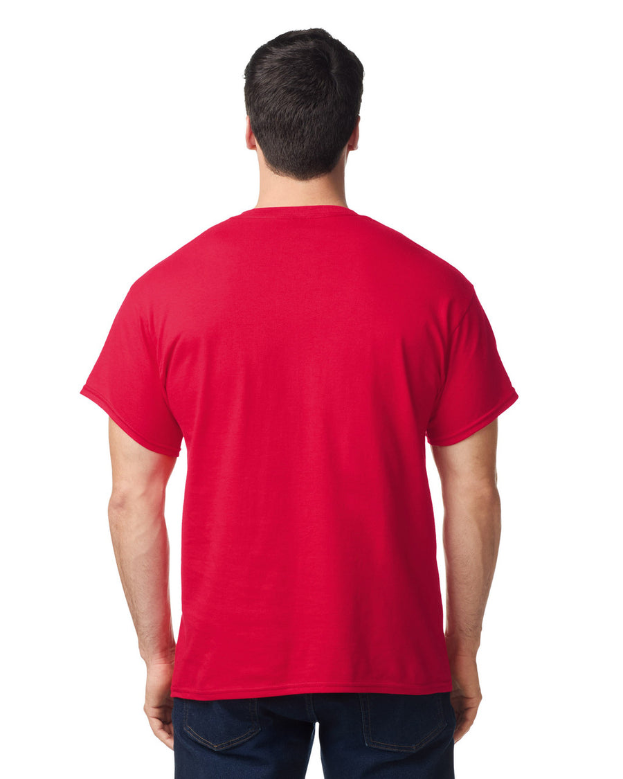 Gildan G500 Heavy Cotton T-Shirt - Red - model back
