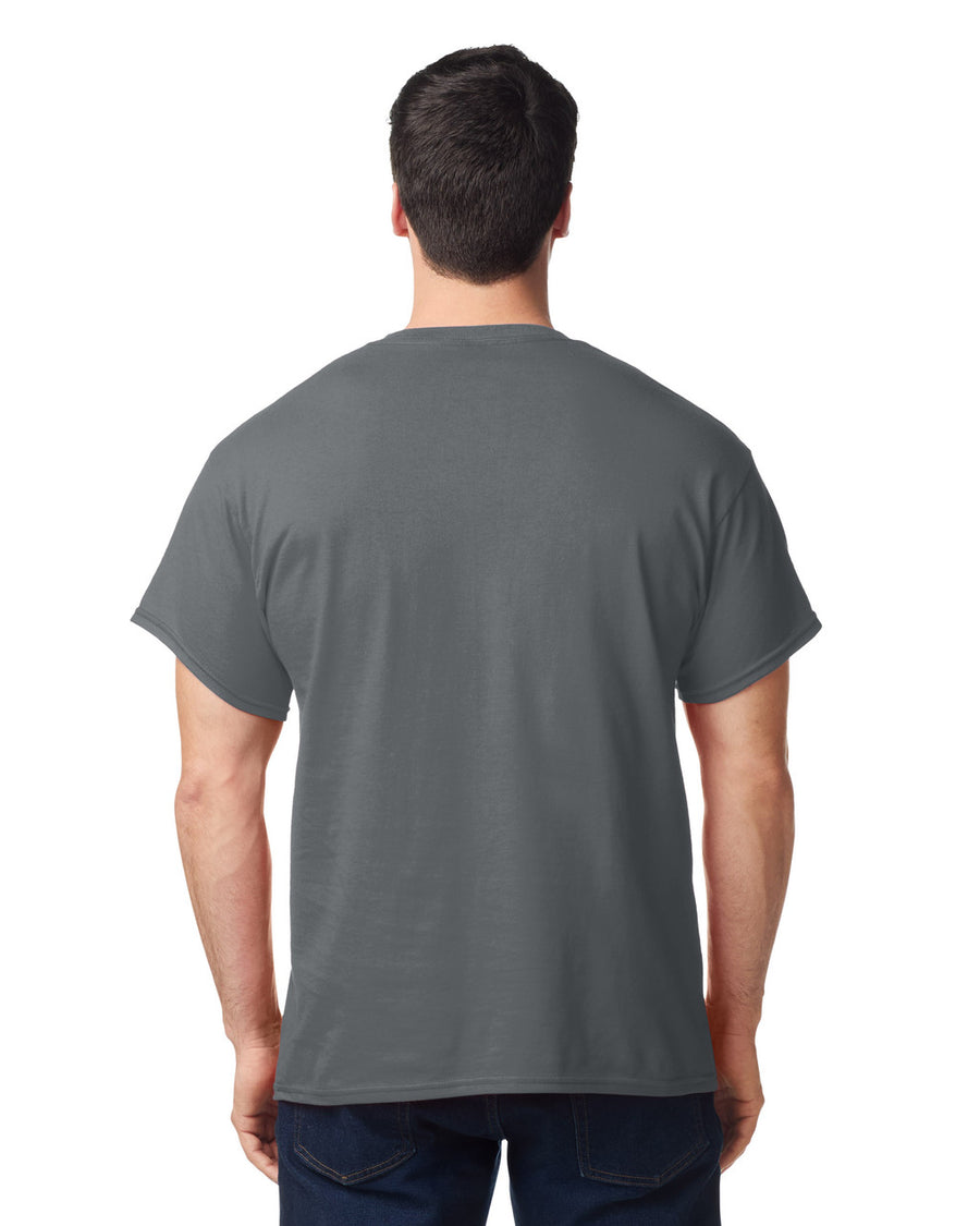 Gildan G500 Heavy Cotton T-Shirt - Charcoal - model back