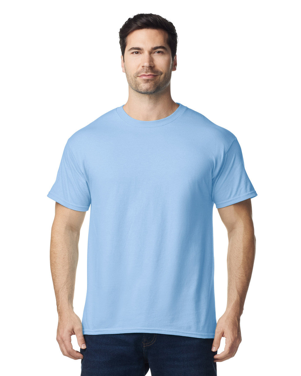 Gildan G500 Heavy Cotton T-Shirt - Light Blue - model front