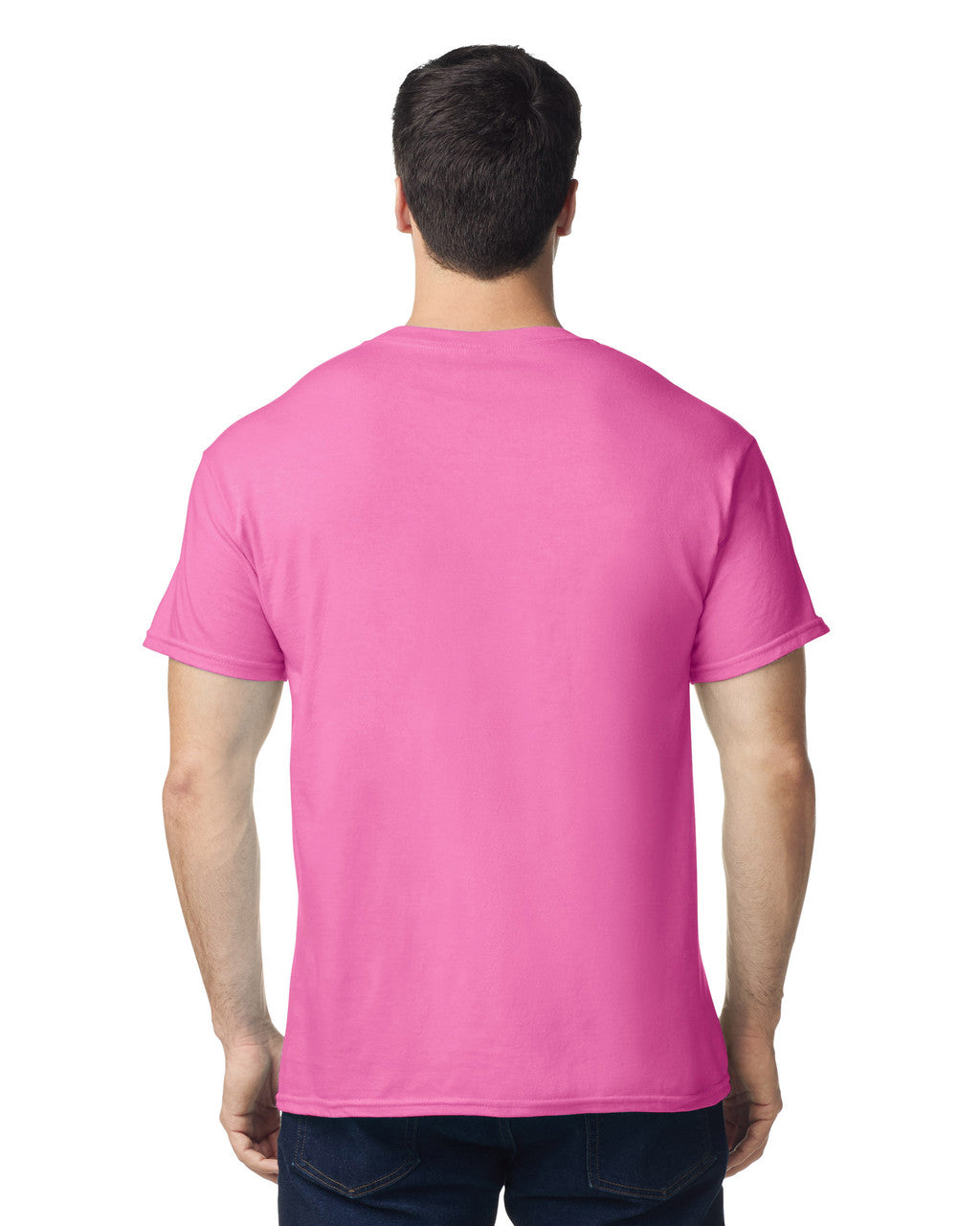 Gildan G500 Heavy Cotton T-Shirt - Azalea - model back