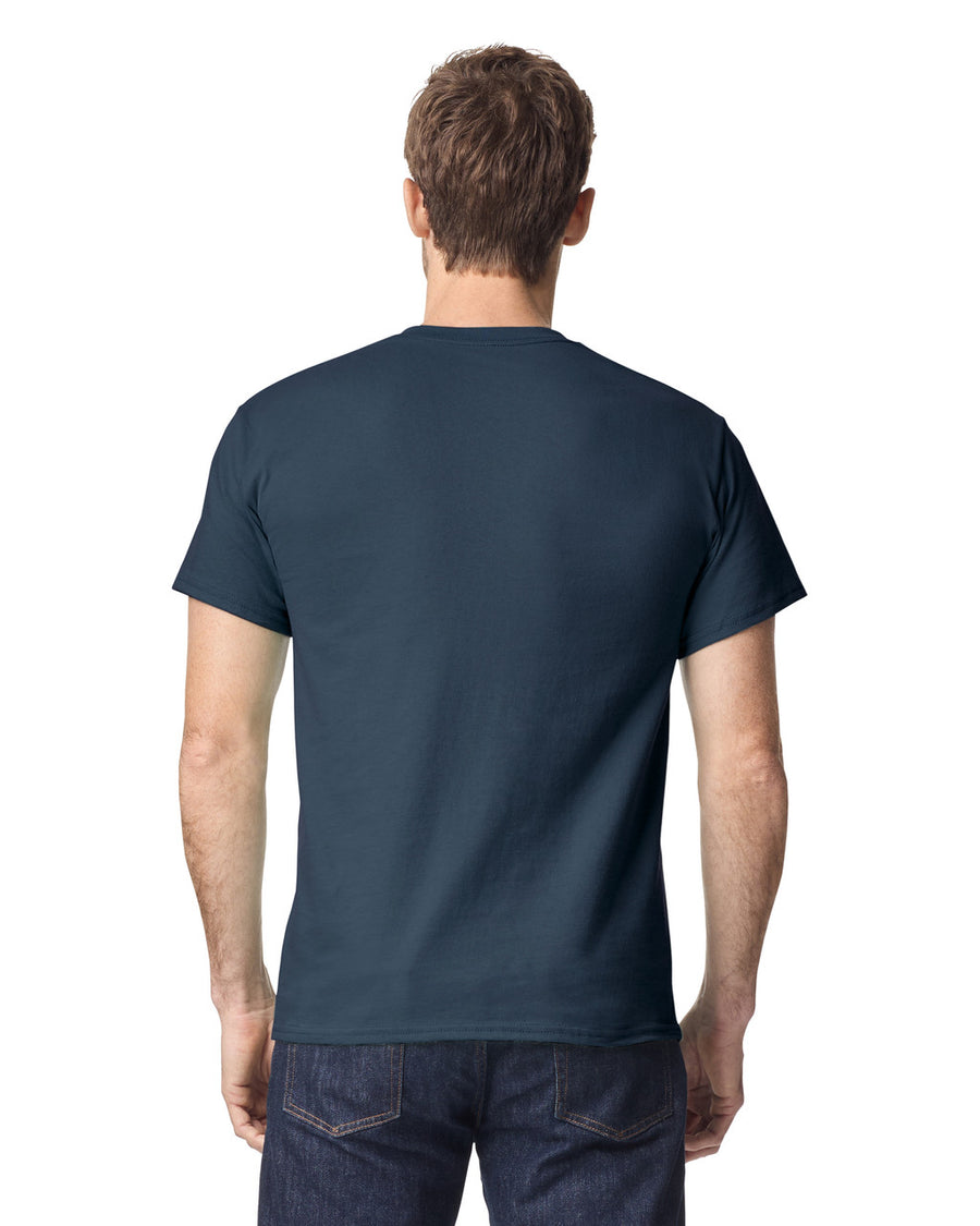 Gildan G500 Heavy Cotton T-Shirt - Blue Dusk - model back