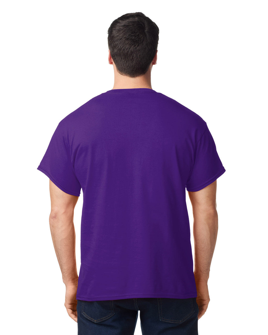Gildan G500 Heavy Cotton T-Shirt - Purple - model back