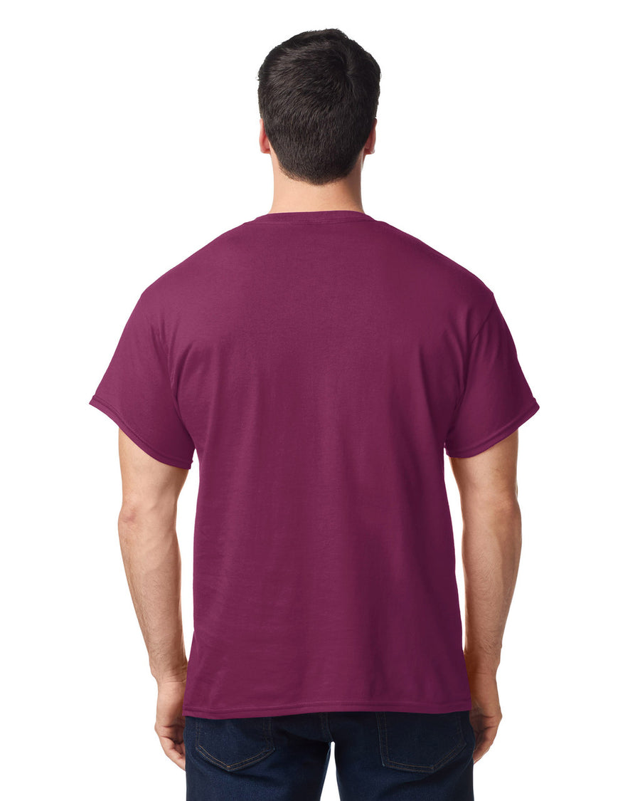 Gildan G500 Heavy Cotton T-Shirt - Maroon - model back