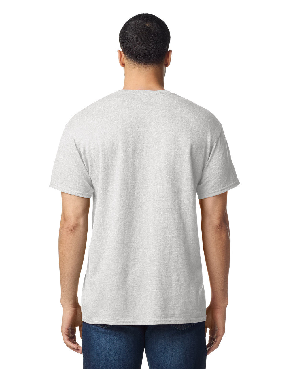 Gildan G500 Heavy Cotton T-Shirt - Ash - model back