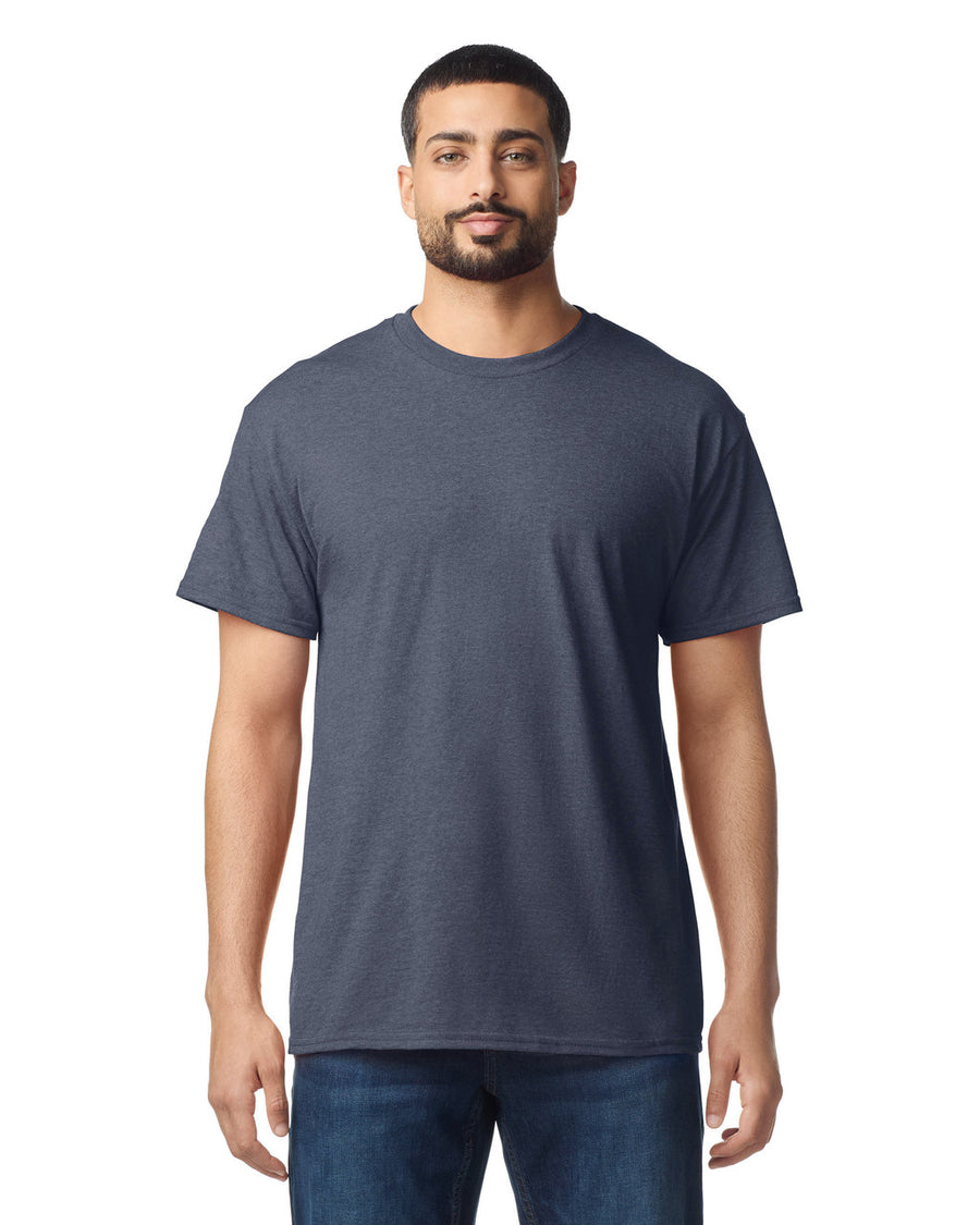 Gildan G500 Heavy Cotton T-Shirt - Heather Navy - model front