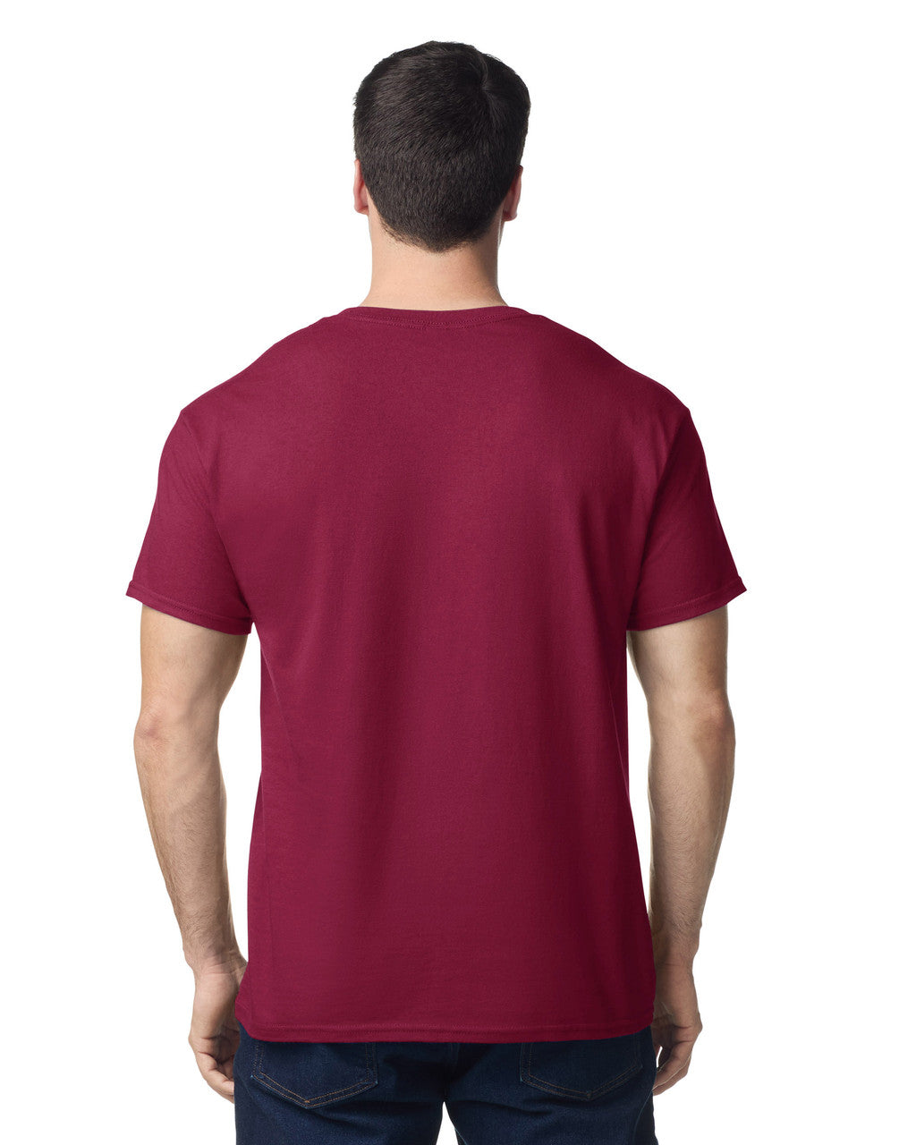 Gildan G500 Heavy Cotton T-Shirt - Garnet - model back