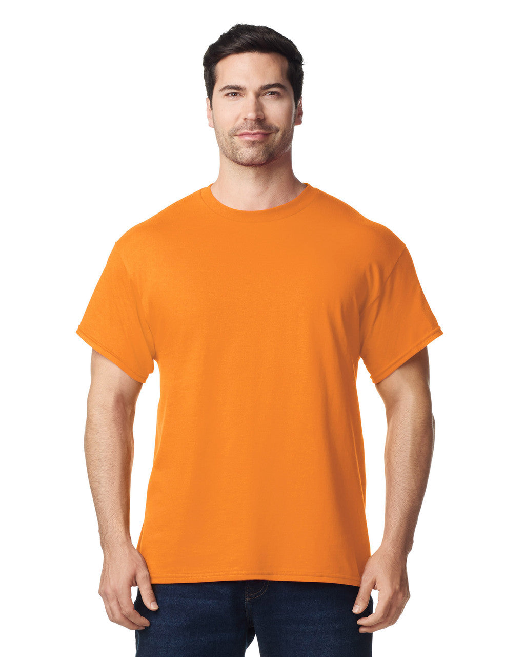 Gildan G500 Heavy Cotton T-Shirt - Tennessee Orange - model front