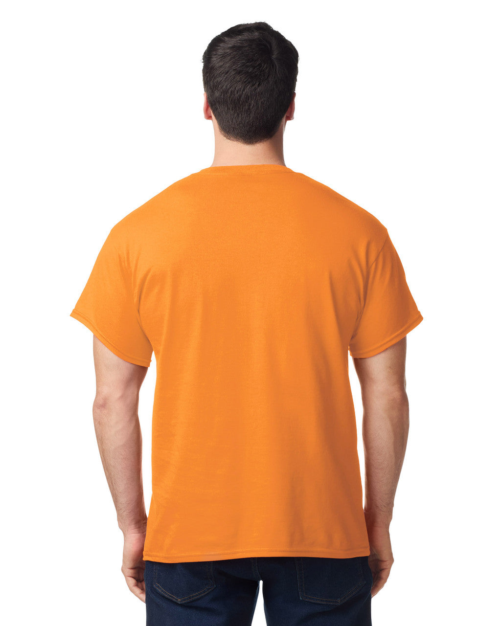 Gildan G500 Heavy Cotton T-Shirt - Tennessee Orange - model back
