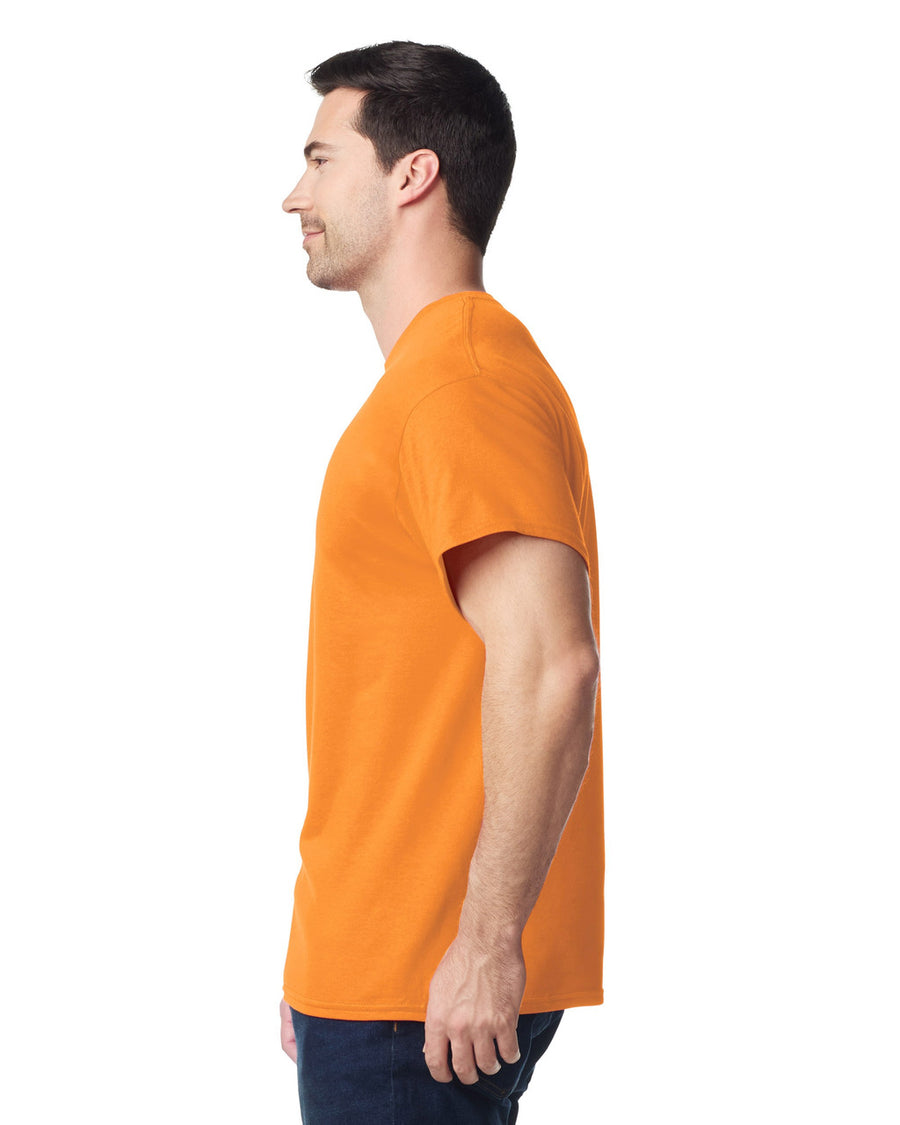 Gildan G500 Heavy Cotton T-Shirt - Tennessee Orange - model side