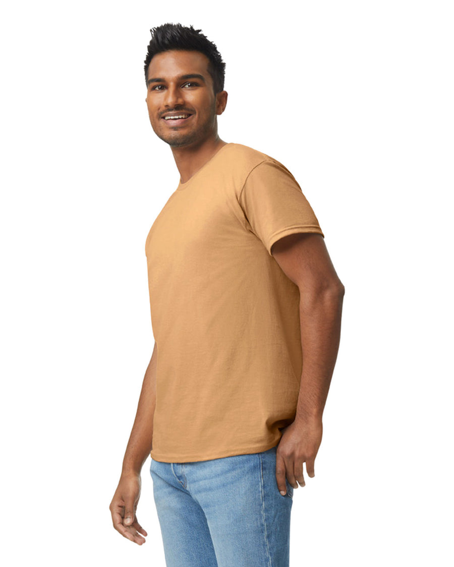 Gildan G500 Heavy Cotton T-Shirt - Old Gold - model side