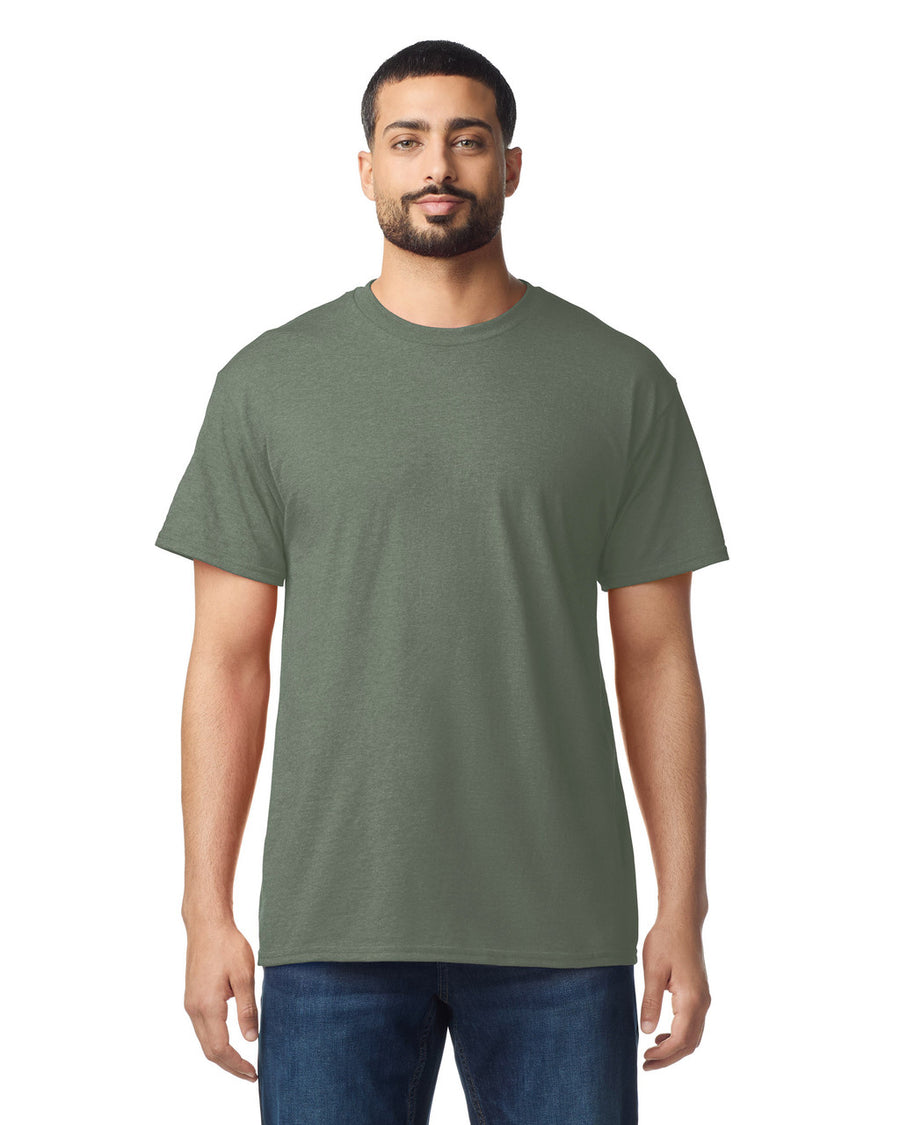 Gildan G500 Heavy Cotton T-Shirt - Heather Military Green - model front