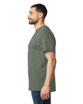 Gildan G500 Heavy Cotton T-Shirt - Heather Military Green - model side