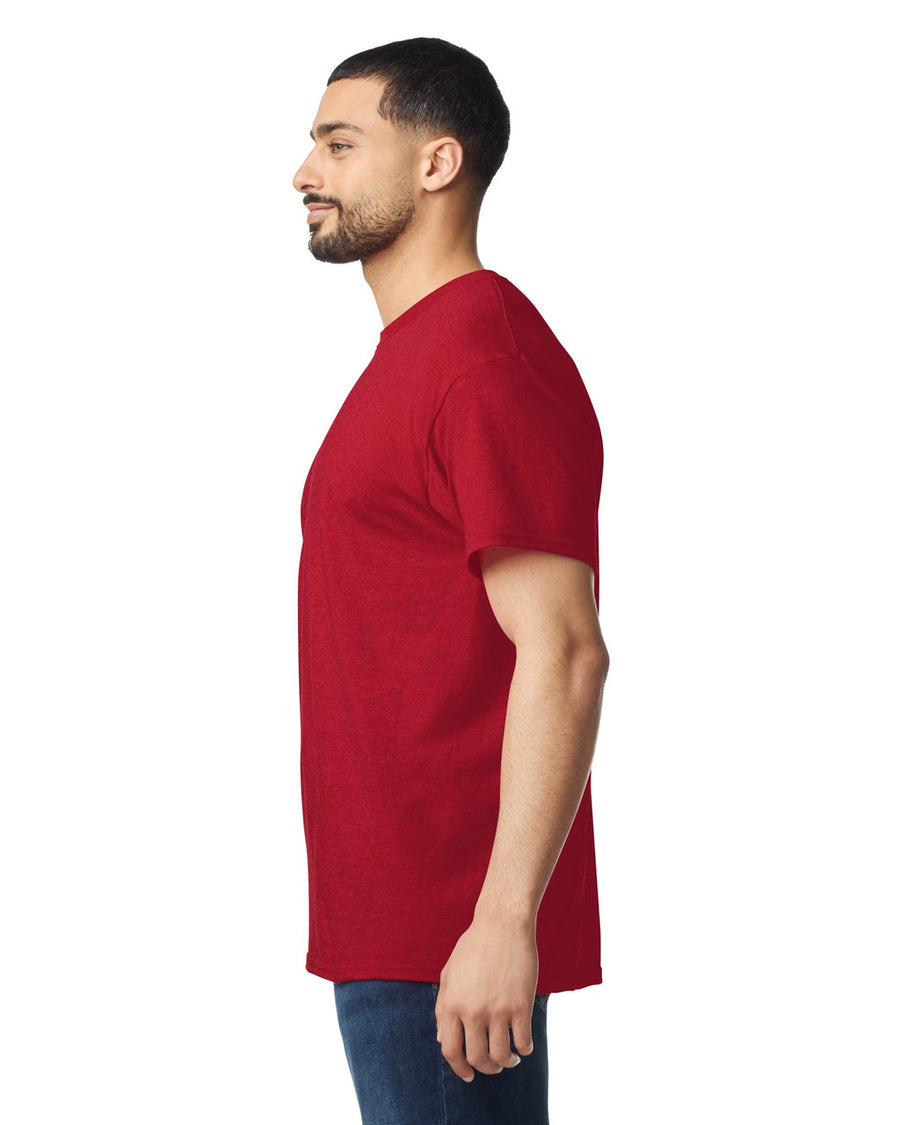 Gildan G500 Heavy Cotton T-Shirt - Antique Cherry Red - model side