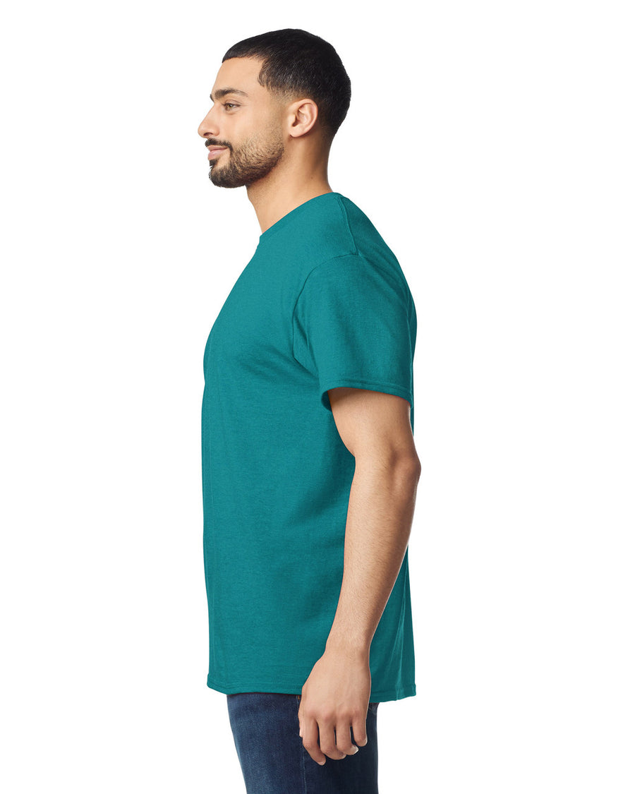 Gildan G500 Heavy Cotton T-Shirt - Antique Jade Dome - model side