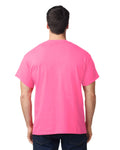 Gildan G500 Heavy Cotton T-Shirt - Safety Pink - model back
