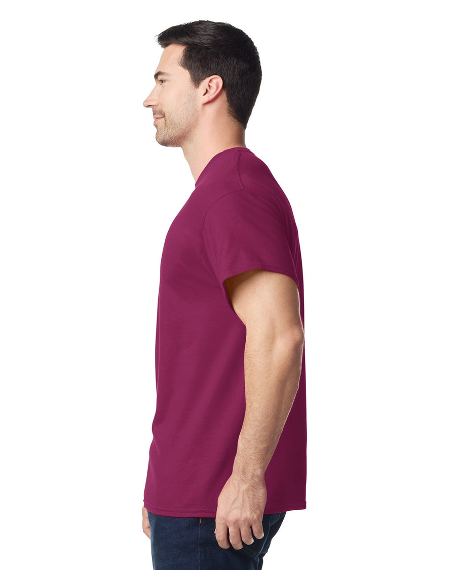 Gildan G500 Heavy Cotton T-Shirt - Berry - model side
