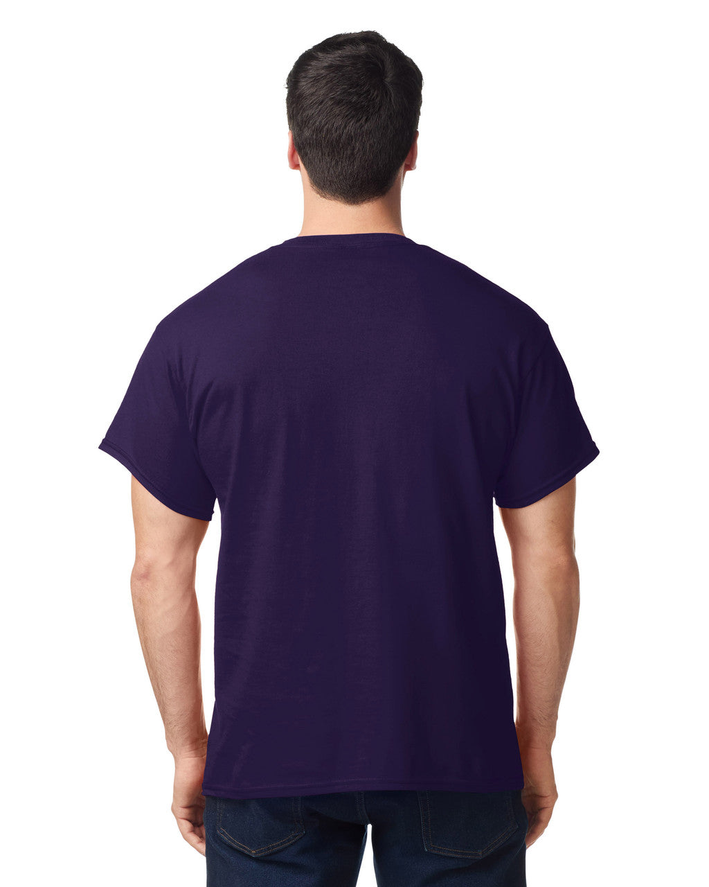 Gildan G500 Heavy Cotton T-Shirt - Blackberry - model back
