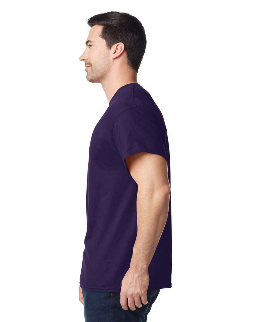 Gildan G500 Heavy Cotton T-Shirt - Blackberry - model side