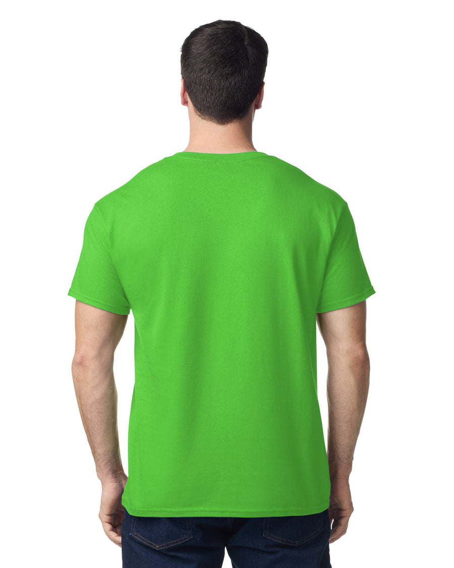 Gildan G500 Heavy Cotton T-Shirt - Electric Green - model back