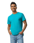 Gildan G500 Heavy Cotton T-Shirt - Tropical Blue - model front