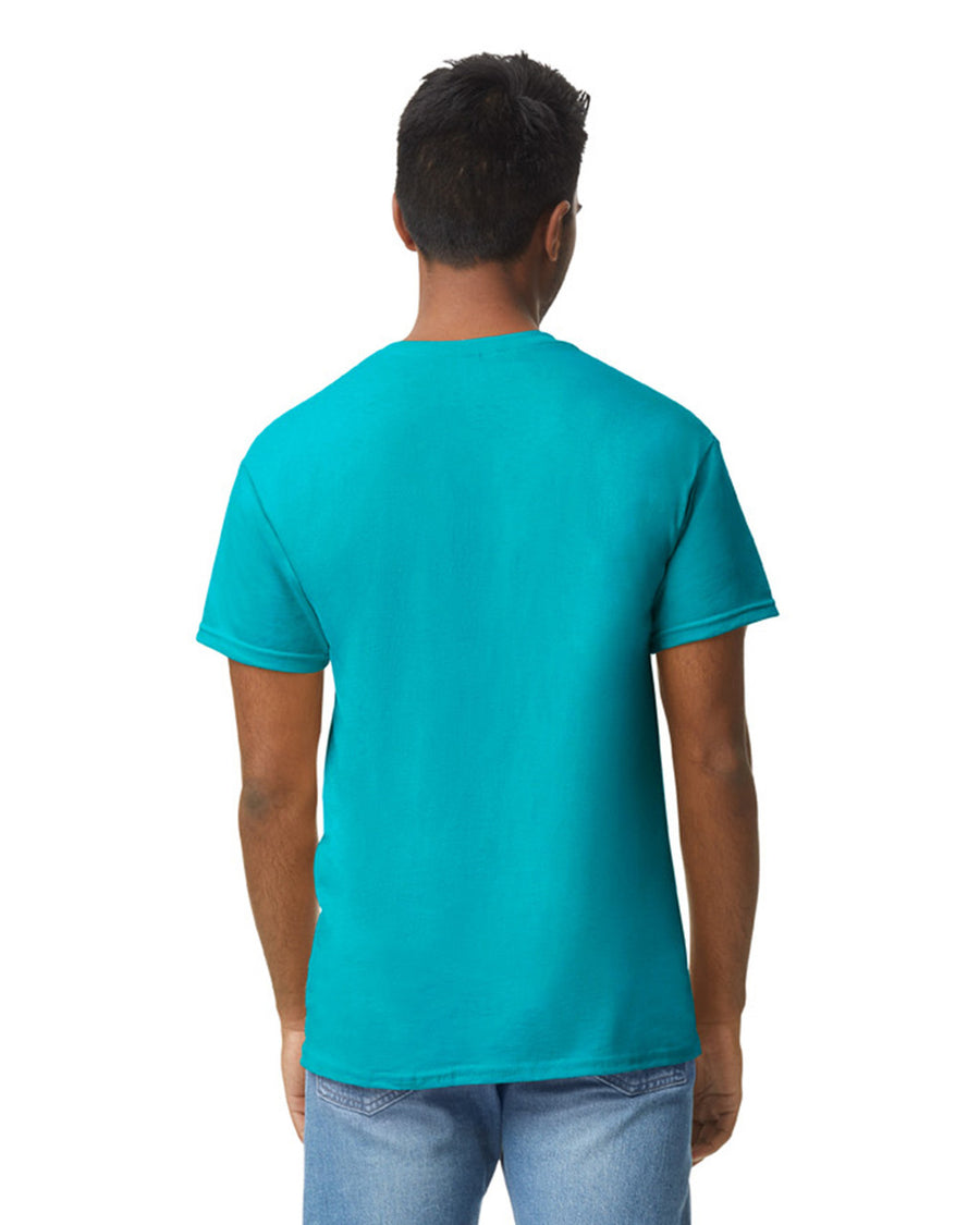 Gildan G500 Heavy Cotton T-Shirt - Tropical Blue - model back