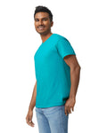 Gildan G500 Heavy Cotton T-Shirt - Tropical Blue - model side