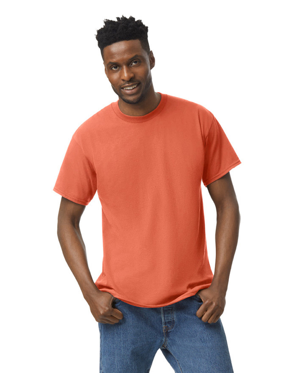 Gildan G500 Heavy Cotton T-Shirt - Sunset - model front
