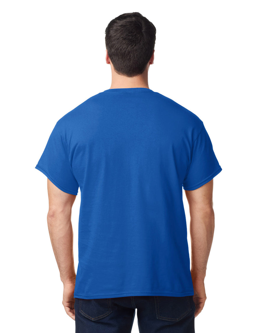 Gildan G500 Heavy Cotton T-Shirt - Neon Blue - model back