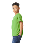 Gildan 5000B Youth Heavy Cotton T-Shirt - Lime - model side
