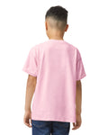 Gildan 5000B Youth Heavy Cotton T-Shirt - Light Pink - model back