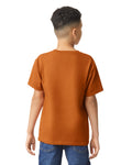 Gildan 5000B Youth Heavy Cotton T-Shirt - Orange - model back