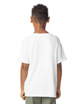 Gildan 5000B Youth Heavy Cotton T-Shirt - White - model back