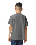 Gildan 5000B Youth Heavy Cotton T-Shirt - Charcoal - model back