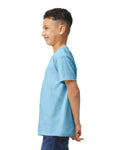 Gildan 5000B Youth Heavy Cotton T-Shirt - Light Blue - model side