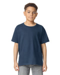 Gildan 5000B Youth Heavy Cotton T-Shirt - Blue Dusk - model front