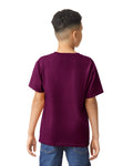 Gildan 5000B Youth Heavy Cotton T-Shirt - Maroon - model back