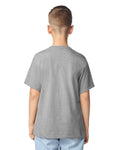Gildan 5000B Youth Heavy Cotton T-Shirt - Sport Grey - model back