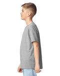 Gildan 5000B Youth Heavy Cotton T-Shirt - Sport Grey - model side