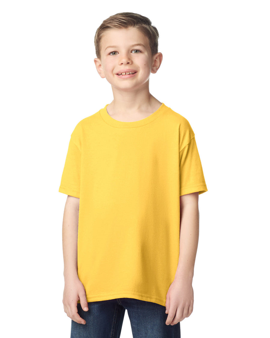 Gildan 5000B Youth Heavy Cotton T-Shirt - Daisy - model front