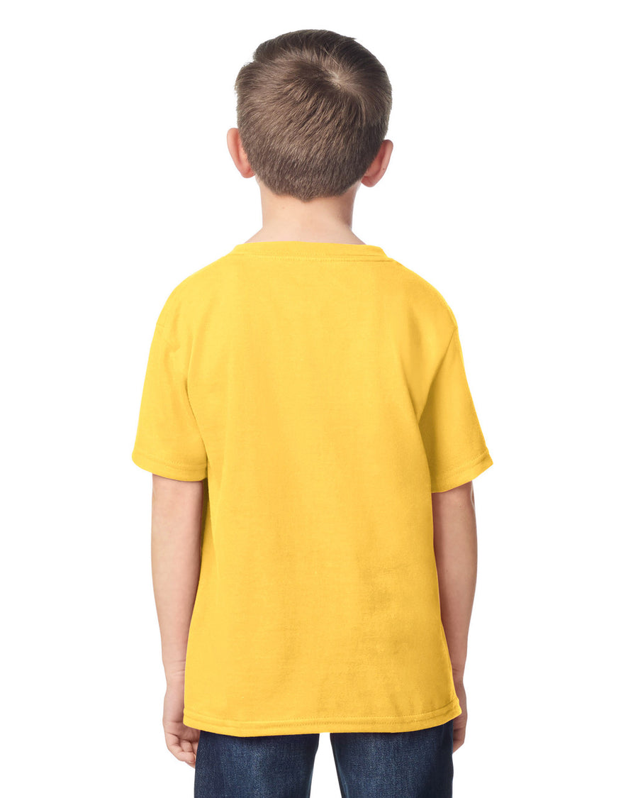Gildan 5000B Youth Heavy Cotton T-Shirt - Daisy - model back