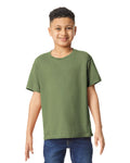 Gildan 5000B Youth Heavy Cotton T-Shirt - Military Green - model front