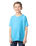 Gildan 5000B Youth Heavy Cotton T-Shirt - Sky - model front